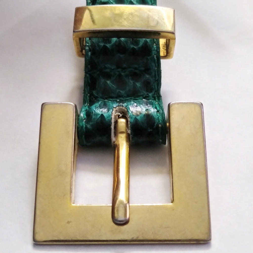 Jana vintage green genuine snakeskin belt small - Picture 7 of 7
